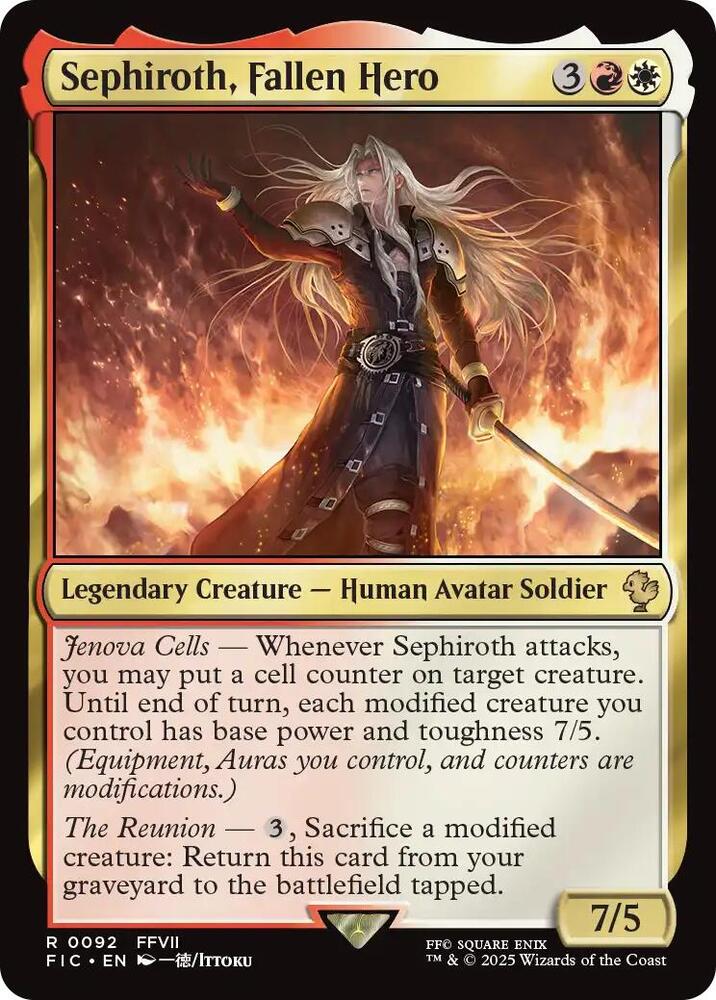 Sephiroth, Fallen Hero (92) [Final Fantasy Commander]