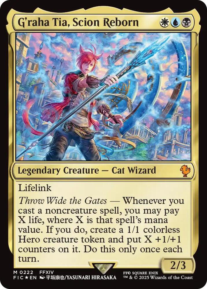 G'raha Tia, Scion Reborn (Surge Foil) (222) [Final Fantasy Commander]