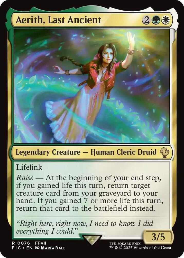 Aerith, Last Ancient (76) [Final Fantasy Commander]