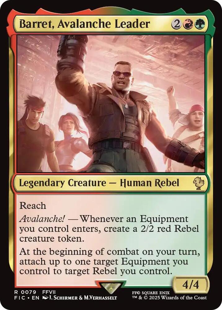 Barret, Avalanche Leader (79) [Final Fantasy Commander]