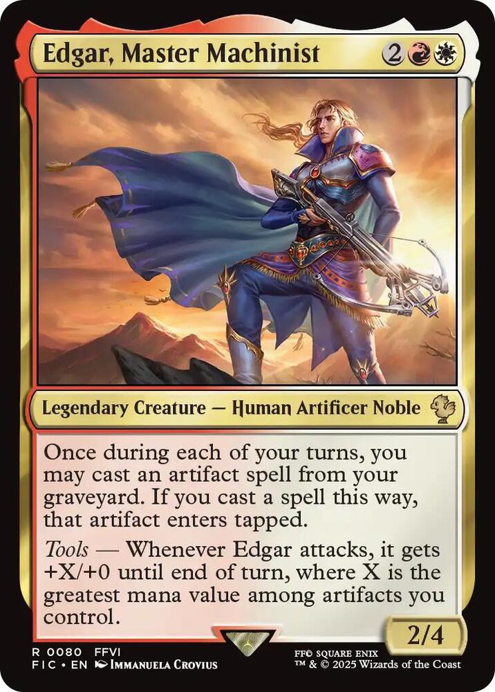 Edgar, Master Machinist (80) [Final Fantasy Commander]