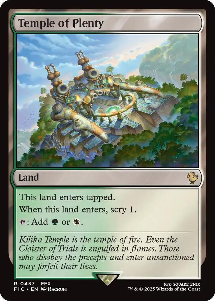 Temple of Plenty (437) [Final Fantasy Commander]