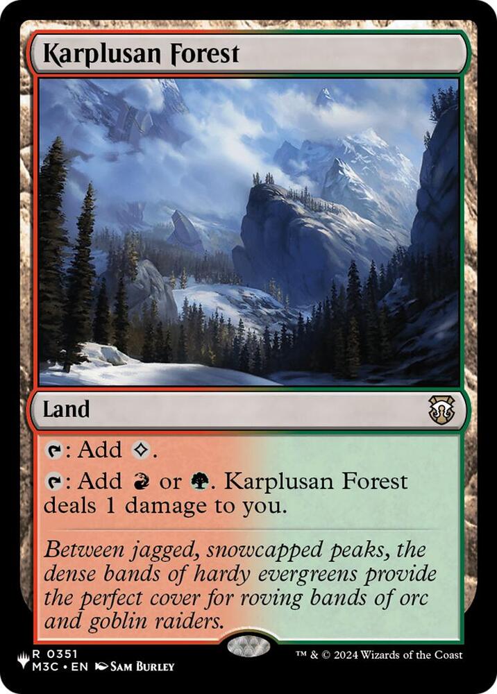 Karplusan Forest (351) [The List]