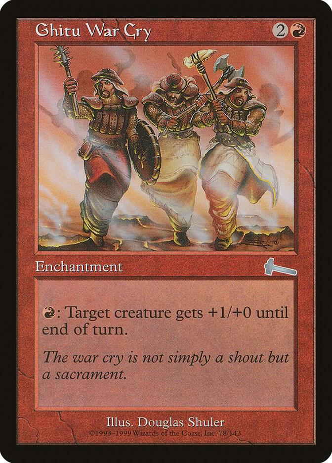 Ghitu War Cry (78) [Urza's Legacy]