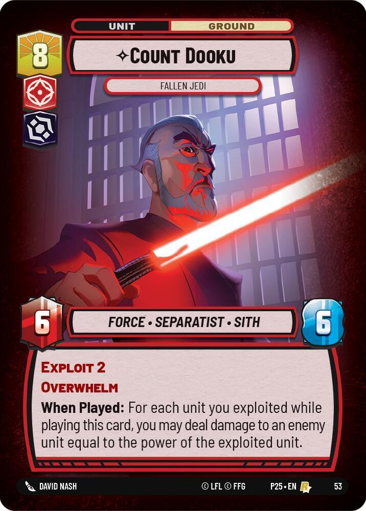Count Dooku - Fallen Jedi (53) [Organized Play Promos]