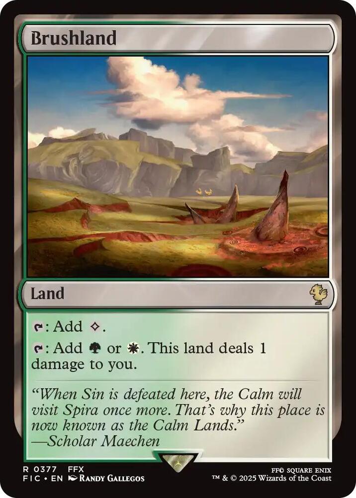 Brushland (Surge Foil) (377) [Final Fantasy Commander]