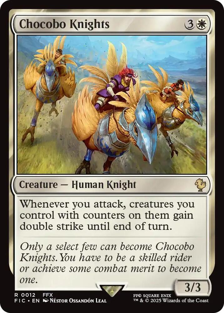 Chocobo Knights (Surge Foil) (12) [Final Fantasy Commander]