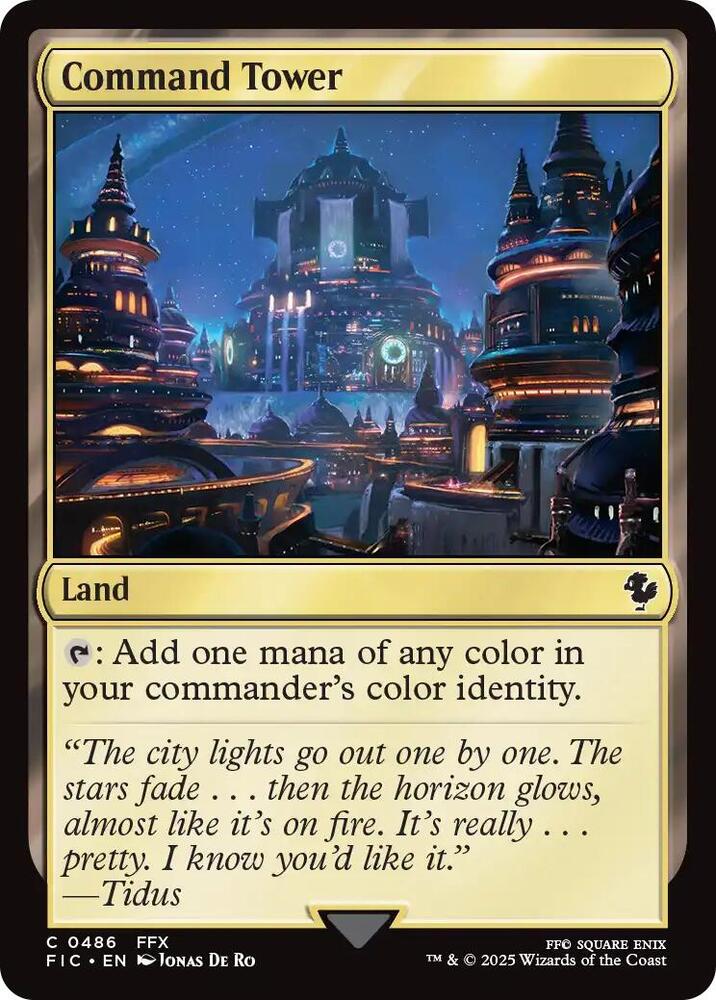 Command Tower (0486) (Surge Foil) [Final Fantasy Commander]