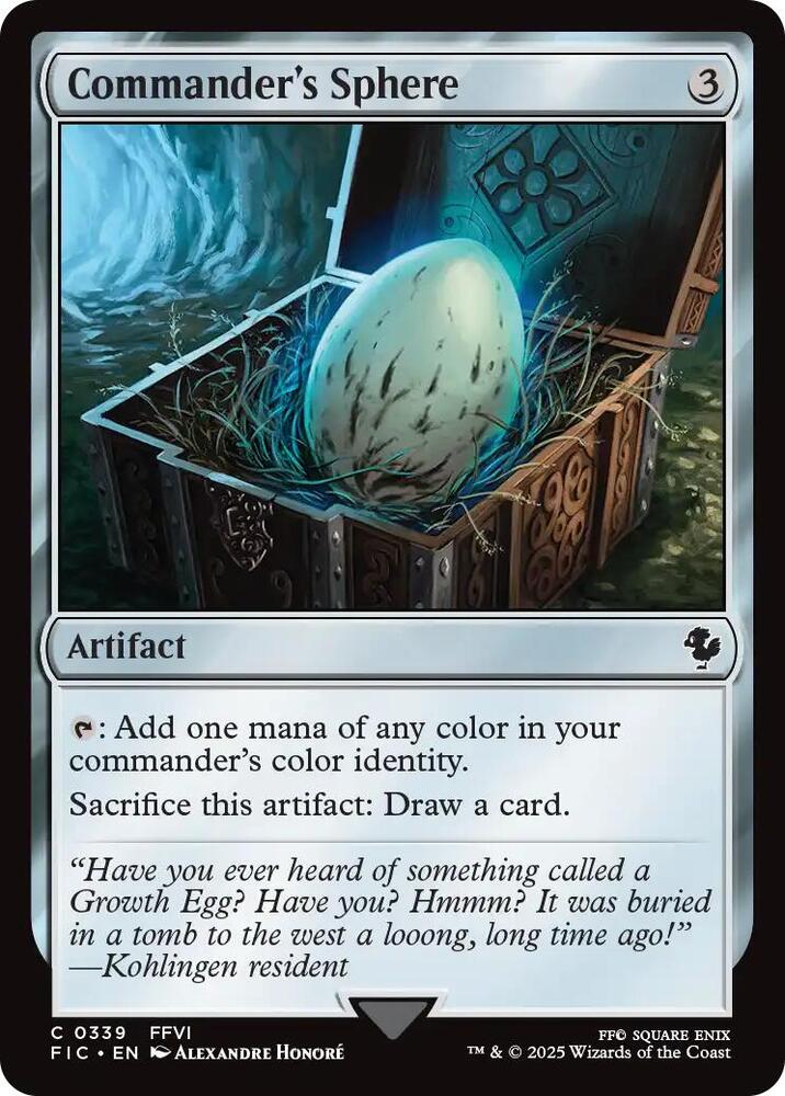Commander's Sphere (Surge Foil) (339) [Final Fantasy Commander]