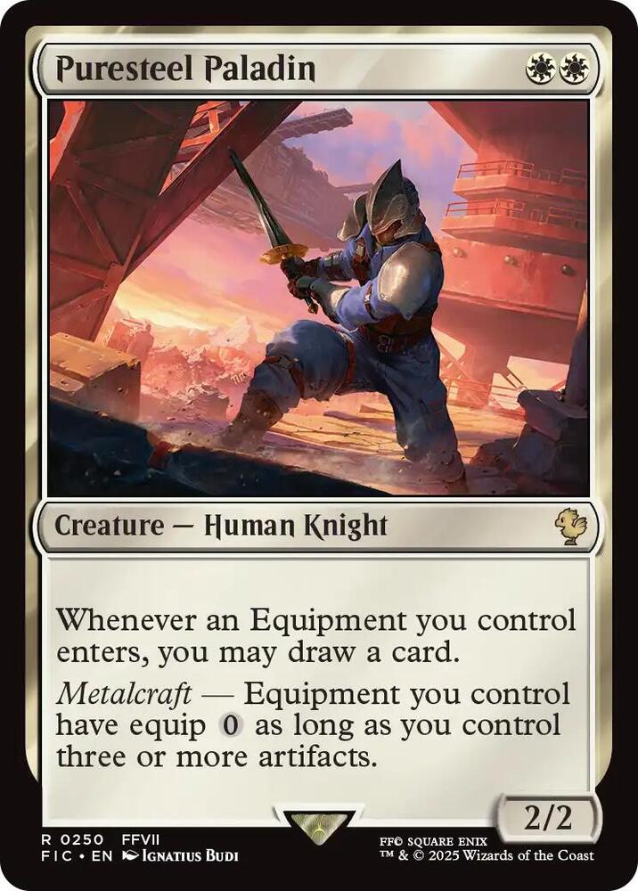 Puresteel Paladin (Surge Foil) (250) [Final Fantasy Commander]