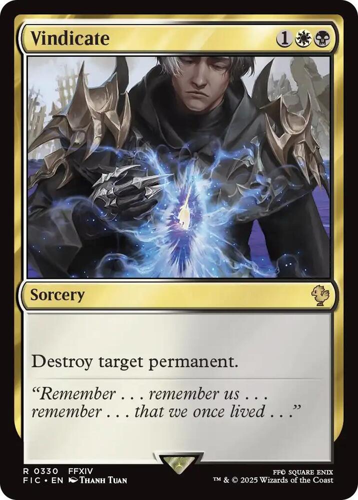 Vindicate (Surge Foil) (330) [Final Fantasy Commander]
