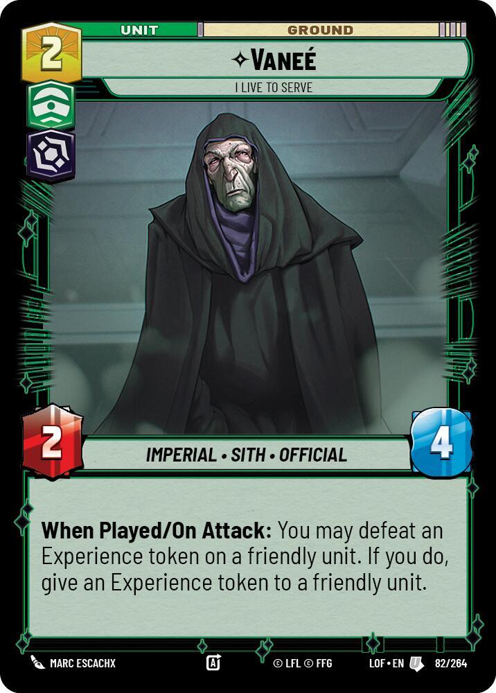 Vanee - I Live to Serve (082/264) [Legends of the Force]