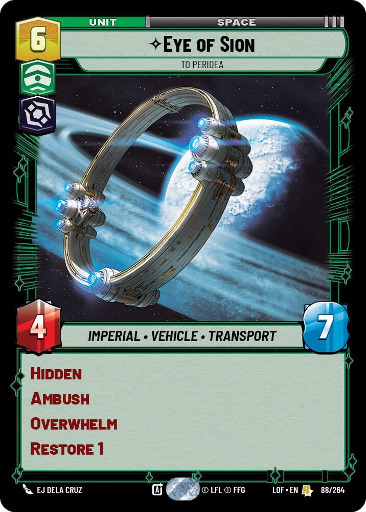 Eye of Sion - To Peridea (088/264) [Legends of the Force]