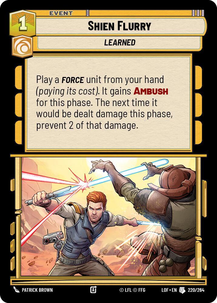 Shien Flurry (220/264) [Legends of the Force]