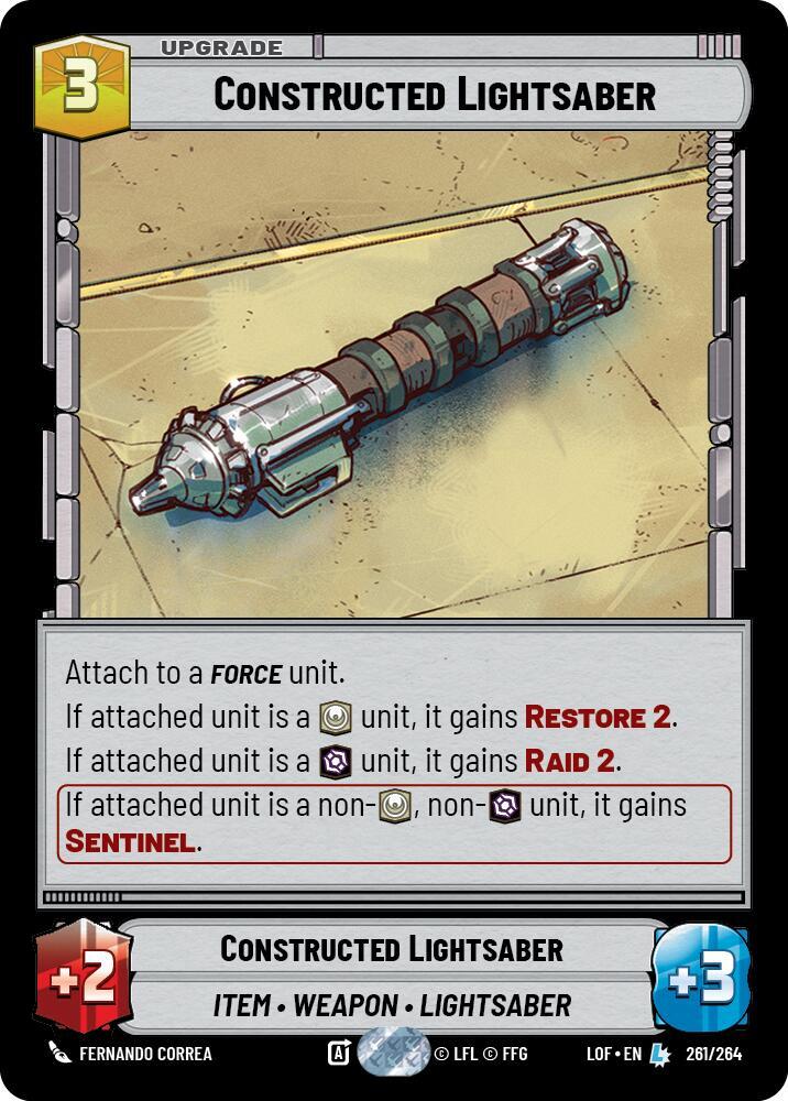 Constructed Lightsaber (261/264) [Legends of the Force]