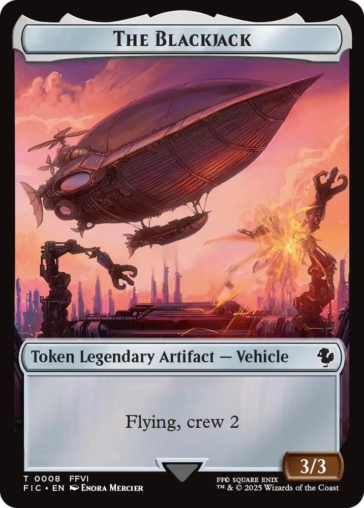 The Blackjack // The Monarch Double-Sided Token (8 // 11) [Final Fantasy Commander]