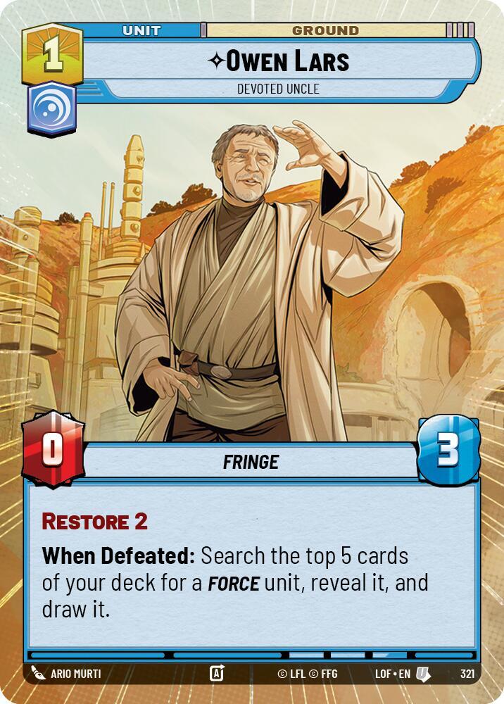 Owen Lars - Devoted Uncle (Hyperspace) (321) [Legends of the Force]