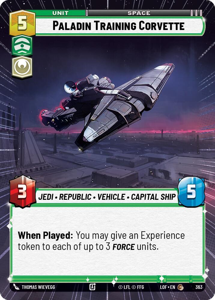 Paladin Training Corvette (Hyperspace) (363) [Legends of the Force]