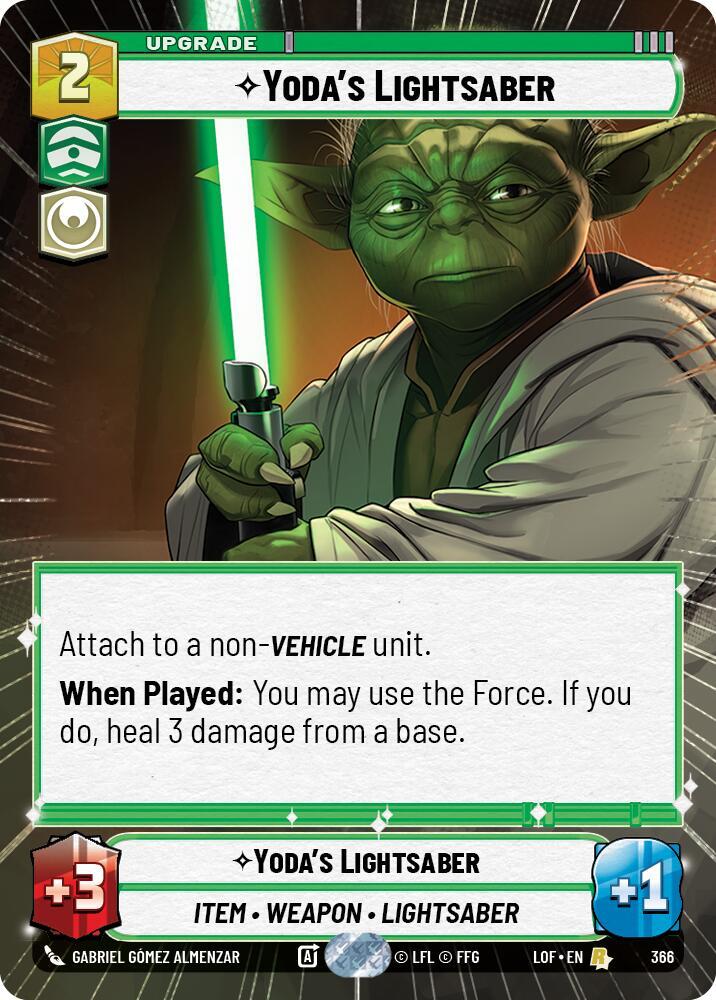 Yoda's Lightsaber (Hyperspace) (366) [Legends of the Force]