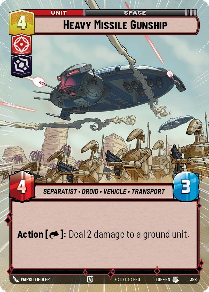 Heavy Missile Gunship (Hyperspace) (398) [Legends of the Force]