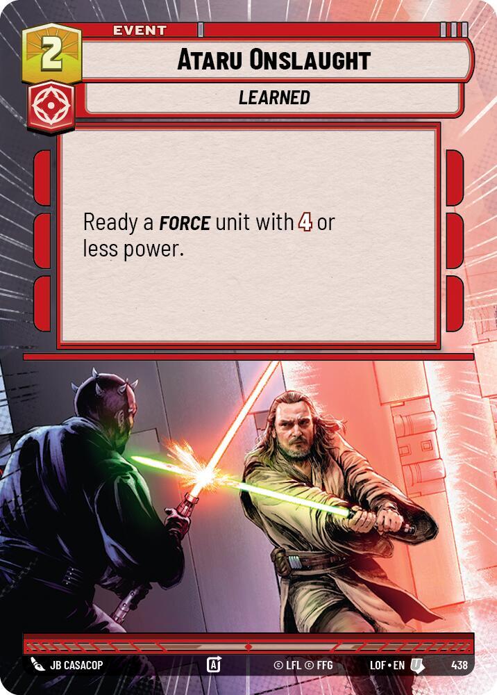 Ataru Onslaught (Hyperspace) (438) [Legends of the Force]