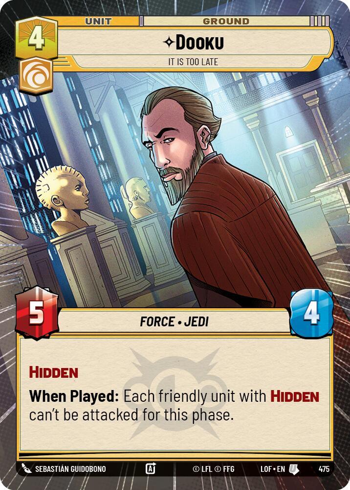 Dooku - It Is Too Late (Hyperspace) (475) [Legends of the Force]