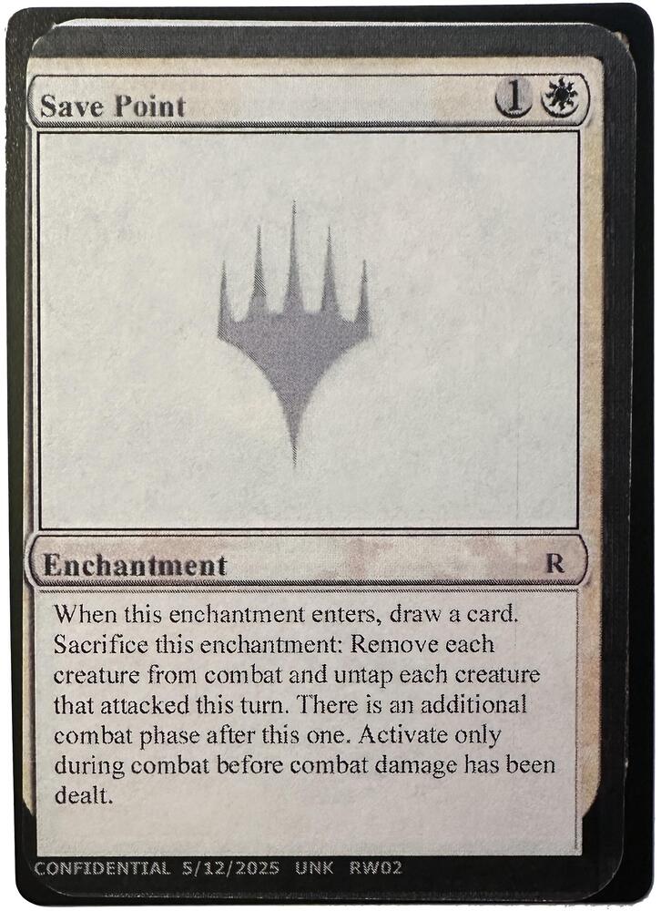 Save Point [Un-Known Event Playtest Cards]
