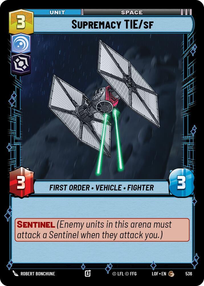 Supremacy TIE/sf (Foil) (536) [Legends of the Force]