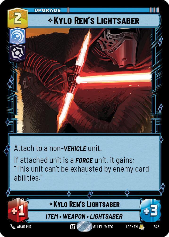 Kylo Ren's Lightsaber (Foil) (542) [Legends of the Force]