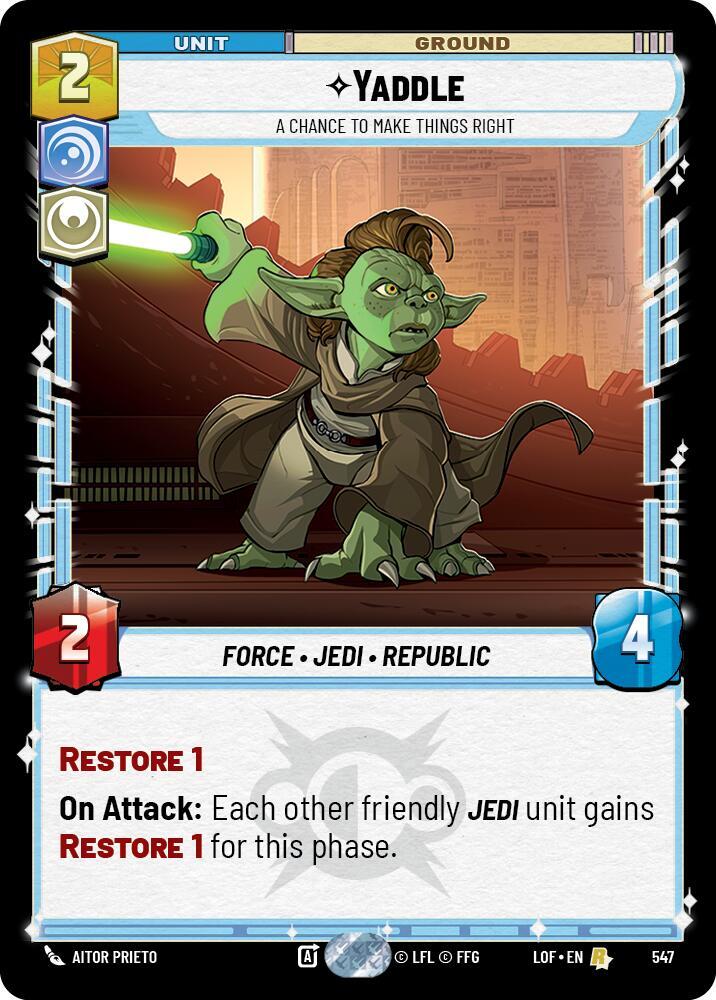 Yaddle - A Chance To Make Things Right (Foil) (547) [Legends of the Force]