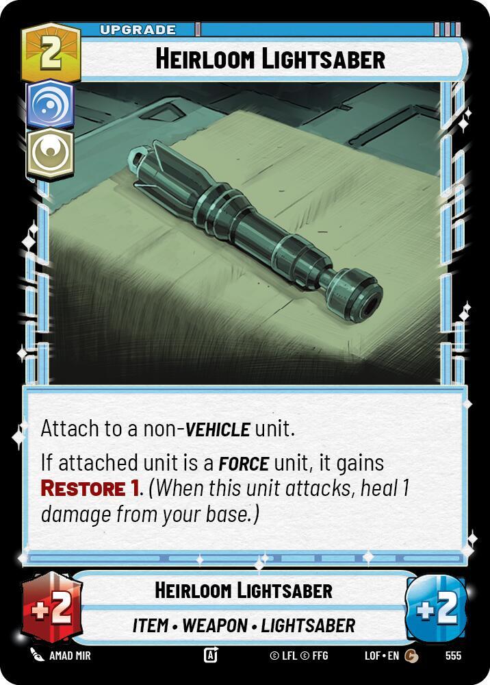 Heirloom Lightsaber (Foil) (555) [Legends of the Force]