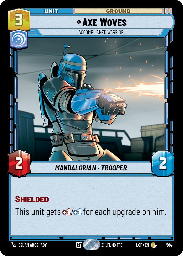 Axe Woves - Accomplished Warrior (Foil) (564) [Legends of the Force]