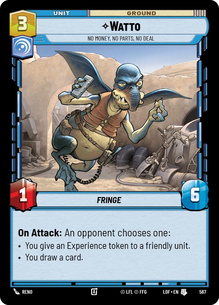 Watto - No Money, No Parts, No Deal (Foil) (567) [Legends of the Force]