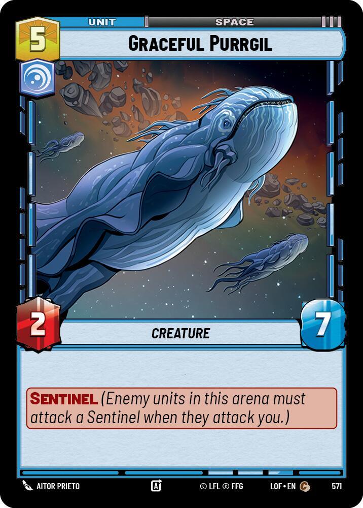 Graceful Purrgil (Foil) (571) [Legends of the Force]
