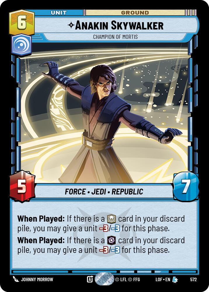 Anakin Skywalker - Champion of Mortis (Foil) (572) [Legends of the Force]