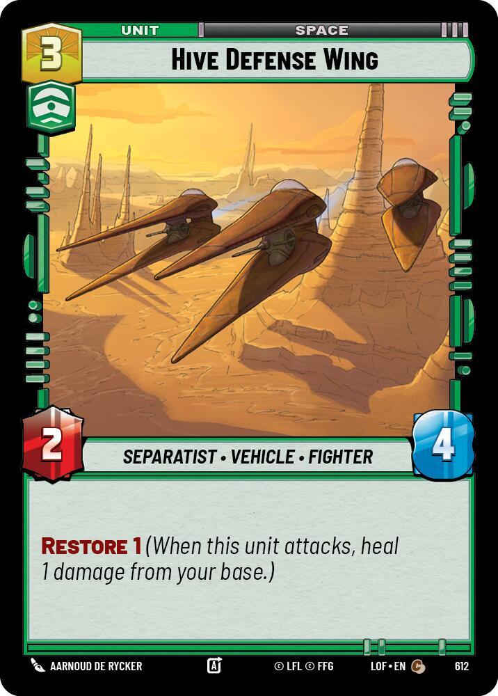 Hive Defense Wing (Foil) (612) [Legends of the Force]