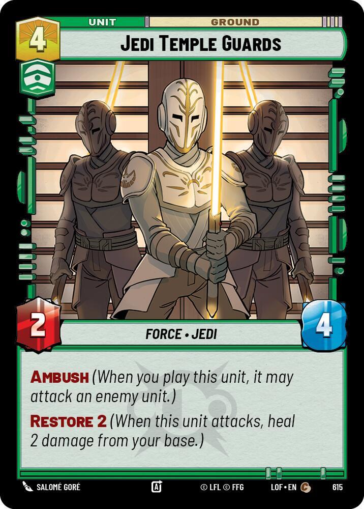 Jedi Temple Guards (Foil) (615) [Legends of the Force]