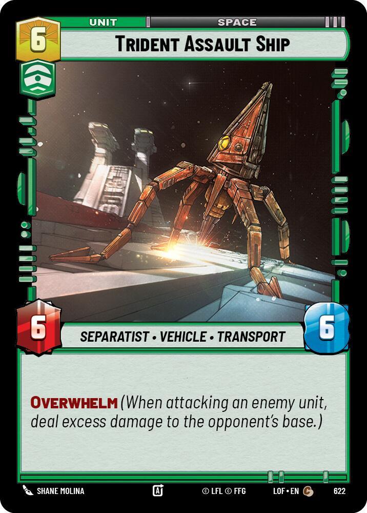 Trident Assault Ship (Foil) (622) [Legends of the Force]