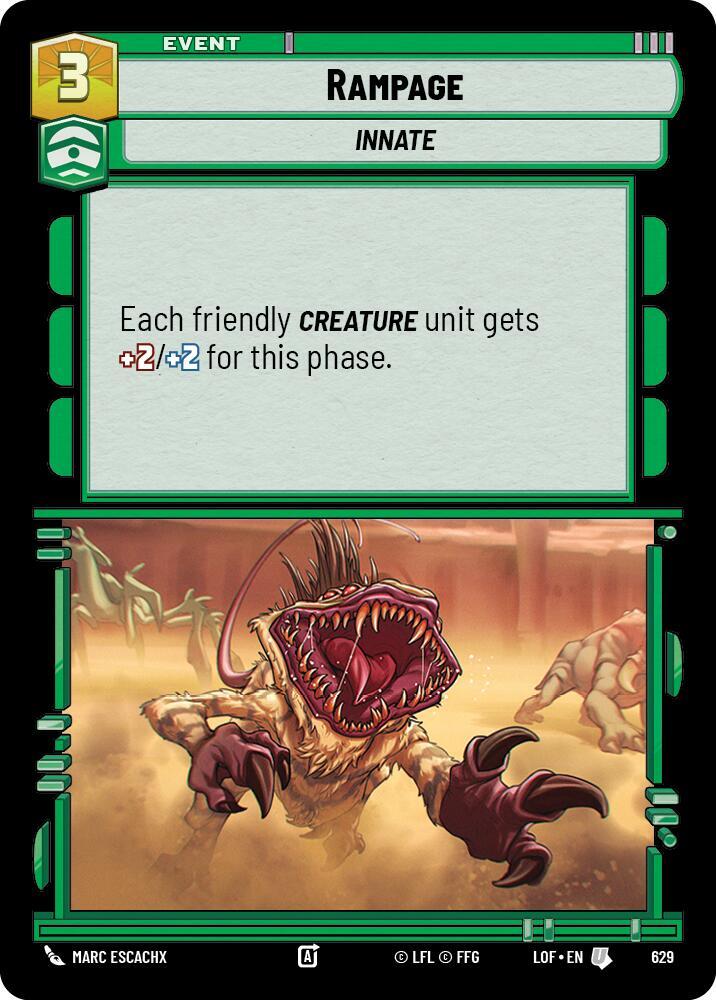 Rampage (Foil) (629) [Legends of the Force]