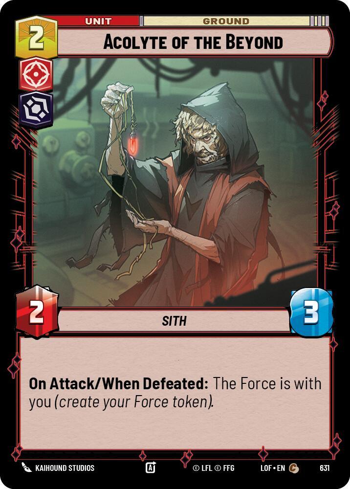 Acolyte of the Beyond (Foil) (631) [Legends of the Force]