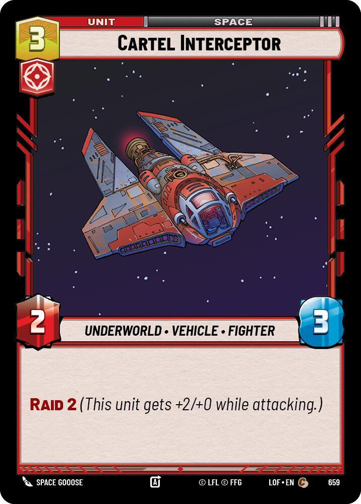 Cartel Interceptor (Foil) (659) [Legends of the Force]