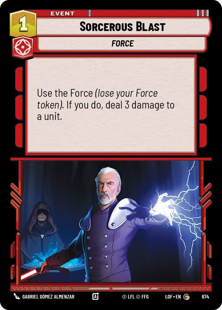 Sorcerous Blast (Foil) (674) [Legends of the Force]
