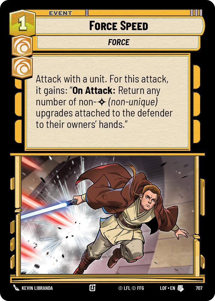 Force Speed (Foil) (707) [Legends of the Force]