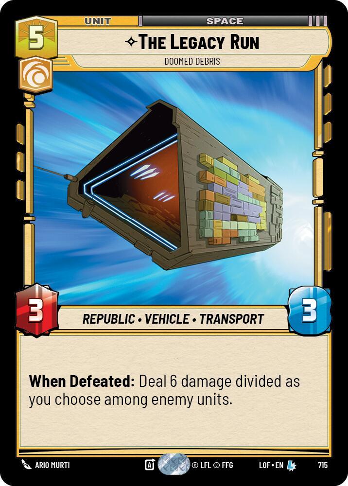 The Legacy Run - Doomed Debris (Foil) (715) [Legends of the Force]