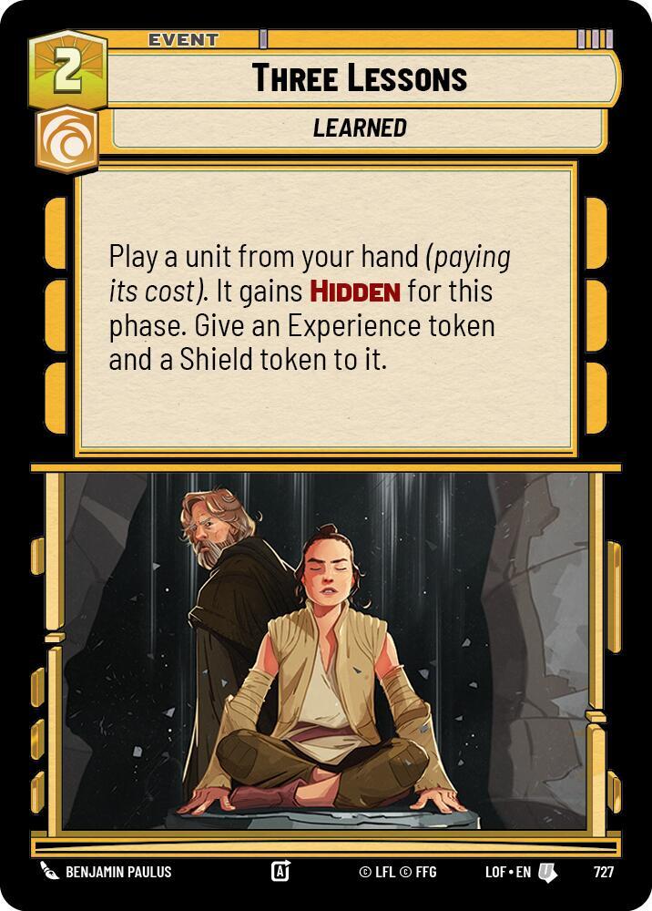 Three Lessons (Foil) (727) [Legends of the Force]