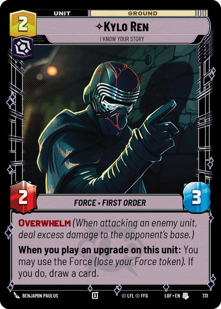 Kylo Ren - I Know Your Story (Foil) (731) [Legends of the Force]