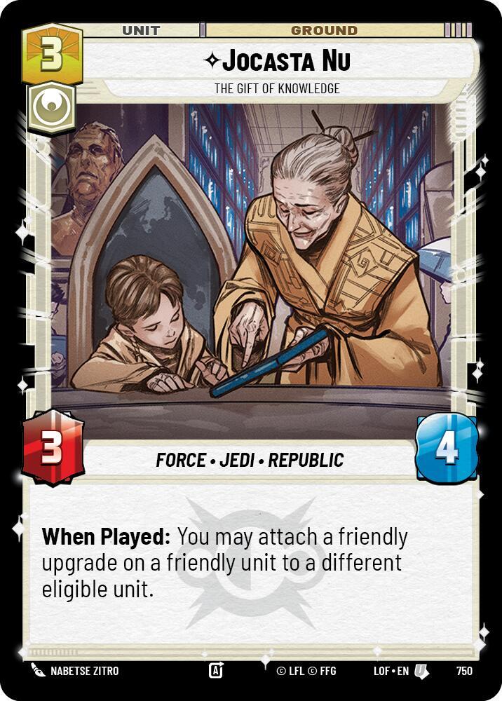 Jocasta Nu - The Gift of Knowledge (Foil) (750) [Legends of the Force]