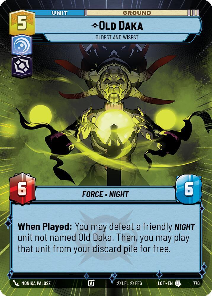 Old Daka - Oldest and Wisest (Hyperspace Foil) (776) [Legends of the Force]