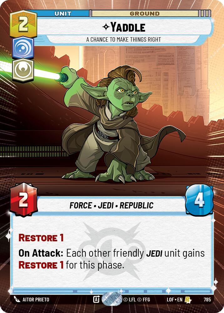 Yaddle - A Chance To Make Things Right (Hyperspace Foil) (785) [Legends of the Force]