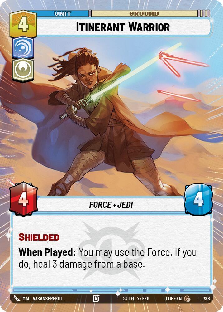 Itinerant Warrior (Hyperspace Foil) (788) [Legends of the Force]